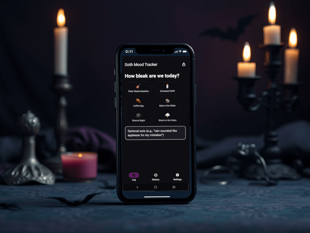 Help Test My First Android App: Goth Mood Tracker (Beta Now&nbsp;Live!)
