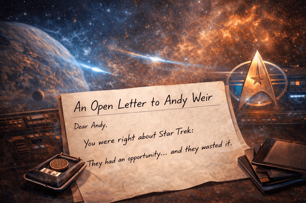 An Open Letter to Andy Weir